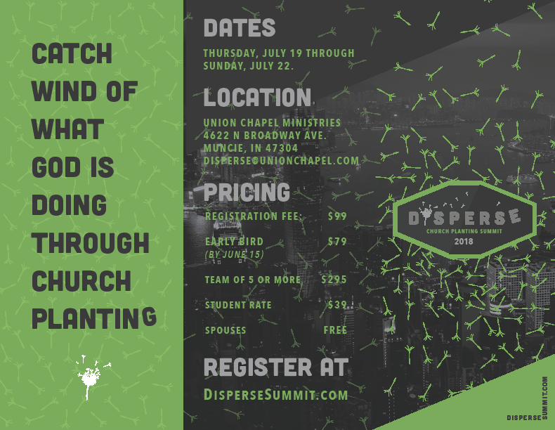 Disperse Church Planting Summit July 19-22